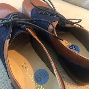 Brown and Navy Oxfords